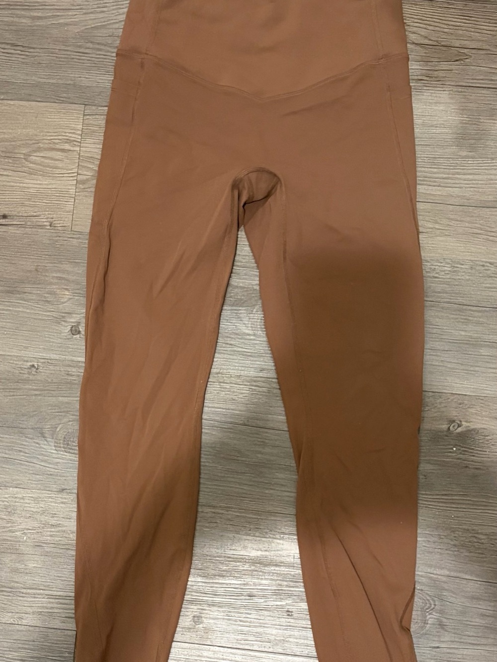 HALARA High-Waist Leggings in Rust Brown